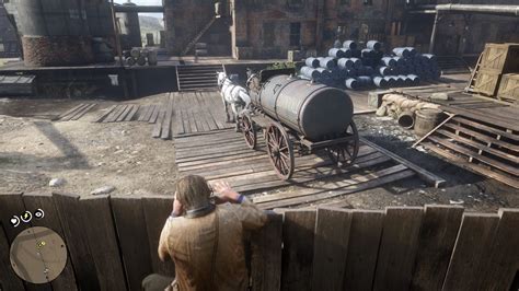 As I am leaving Dutch starts talking to me and I notice John was not there and it did not fail me so I figured i could run around and do a quick mission before going to the wagons. . Rdr2 stealing oil wagon